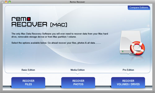 Mac OS X Lion Lost Partition Recovery - Select Recover Volume/Drives